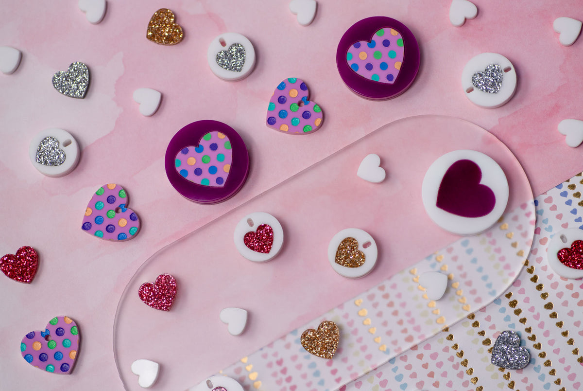 Glitter Heart Necklace