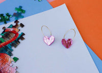 Geo Heart Little Geraldine Pink