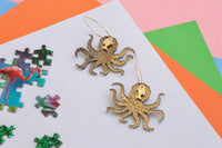 Octopus Geo Hoops Little Geraldine Bronze