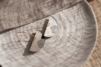 Semi-Circle Hoops Little Geraldine Bronze