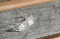 Semi-Circle Hoops Little Geraldine Frosted Clear