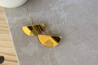 Semi-Circle Hoops Little Geraldine Gold