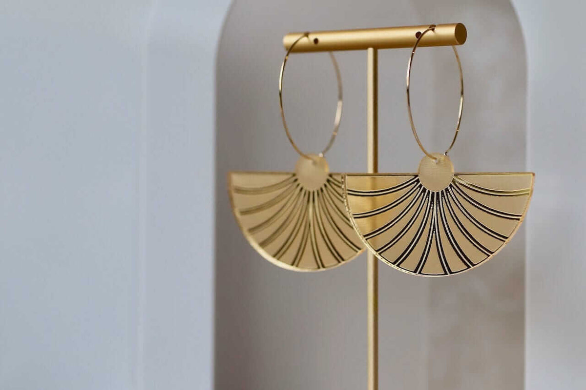 Statement Fan Dangles Little Geraldine