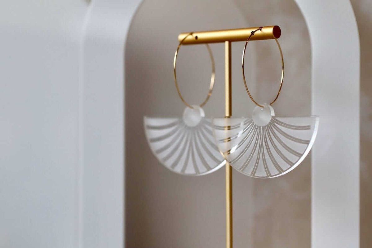 Statement Fan Dangles Little Geraldine