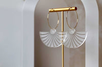 Statement Fan Dangles Little Geraldine