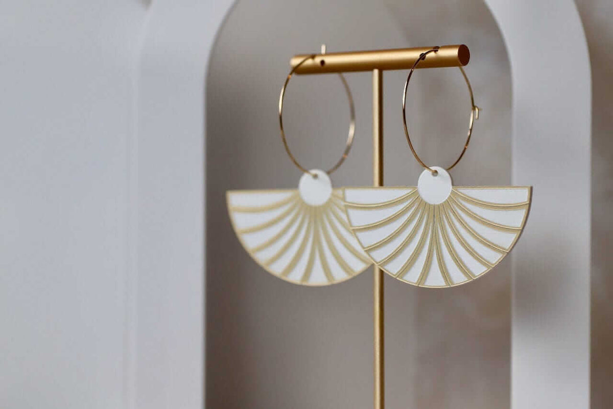 Statement Fan Dangles Little Geraldine