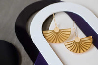 Statement Fan Dangles Little Geraldine Gold