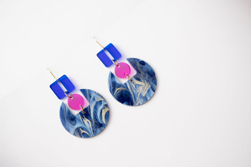 Retro Disc Statement Dangle