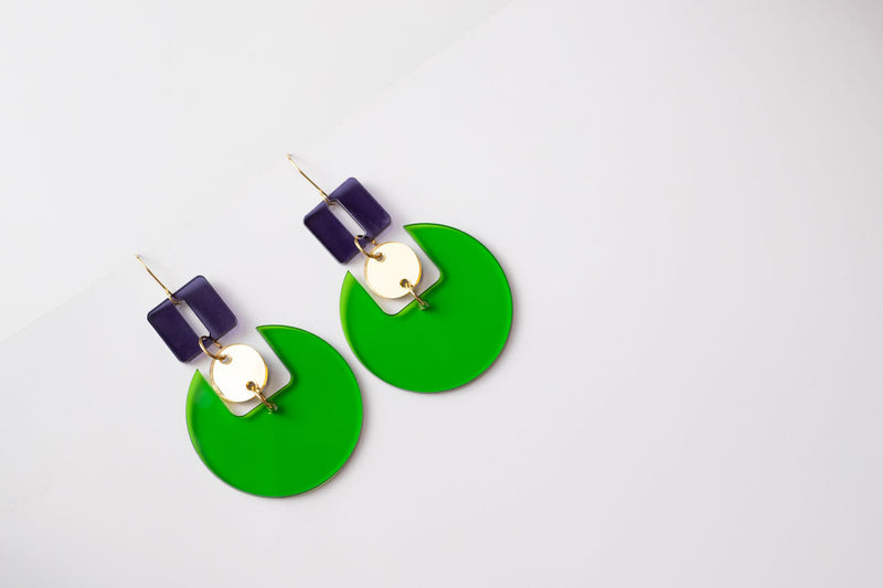 Retro Disc Statement Dangle