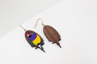 Gouldian Finch Earrings
