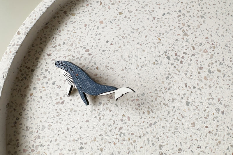 Humpback Whale Brooch