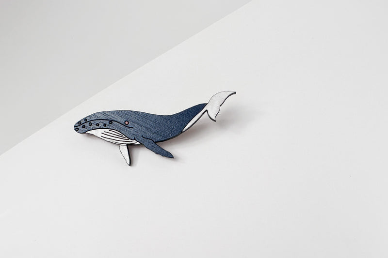 Humpback Whale Brooch