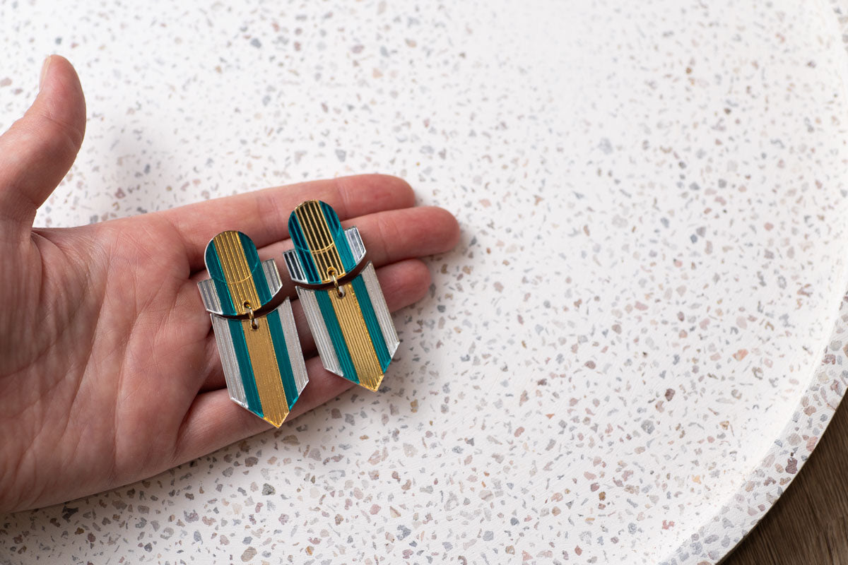Pinstripe Earrings