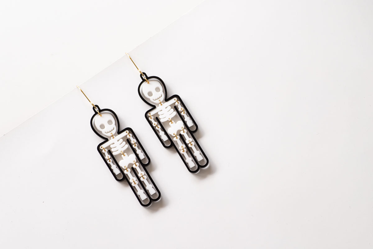 Skeleton Earrings