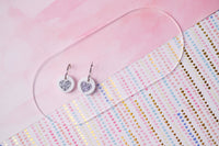 Glitter Heart Earrings