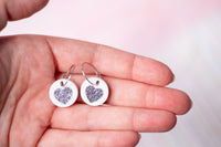 Glitter Heart Earrings