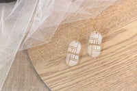 Double Arch Dangles Little Geraldine Frosted Clear 