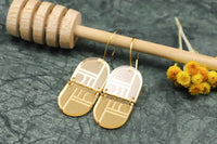 Double Arch Dangles Little Geraldine Gold 