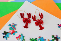 Geometric lobster Little Geraldine Red 