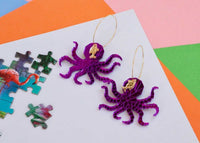 Octopus Geo Hoops Little Geraldine Purple 