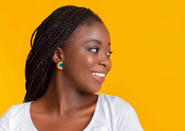 Rainbow Stud Earrings Little Geraldine 
