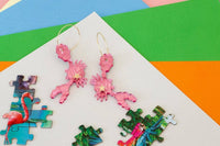 Seconds - Geometric Crab Hoop Little Geraldine Pink 