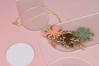 Seconds - Octopus Necklace Little Geraldine Pink 